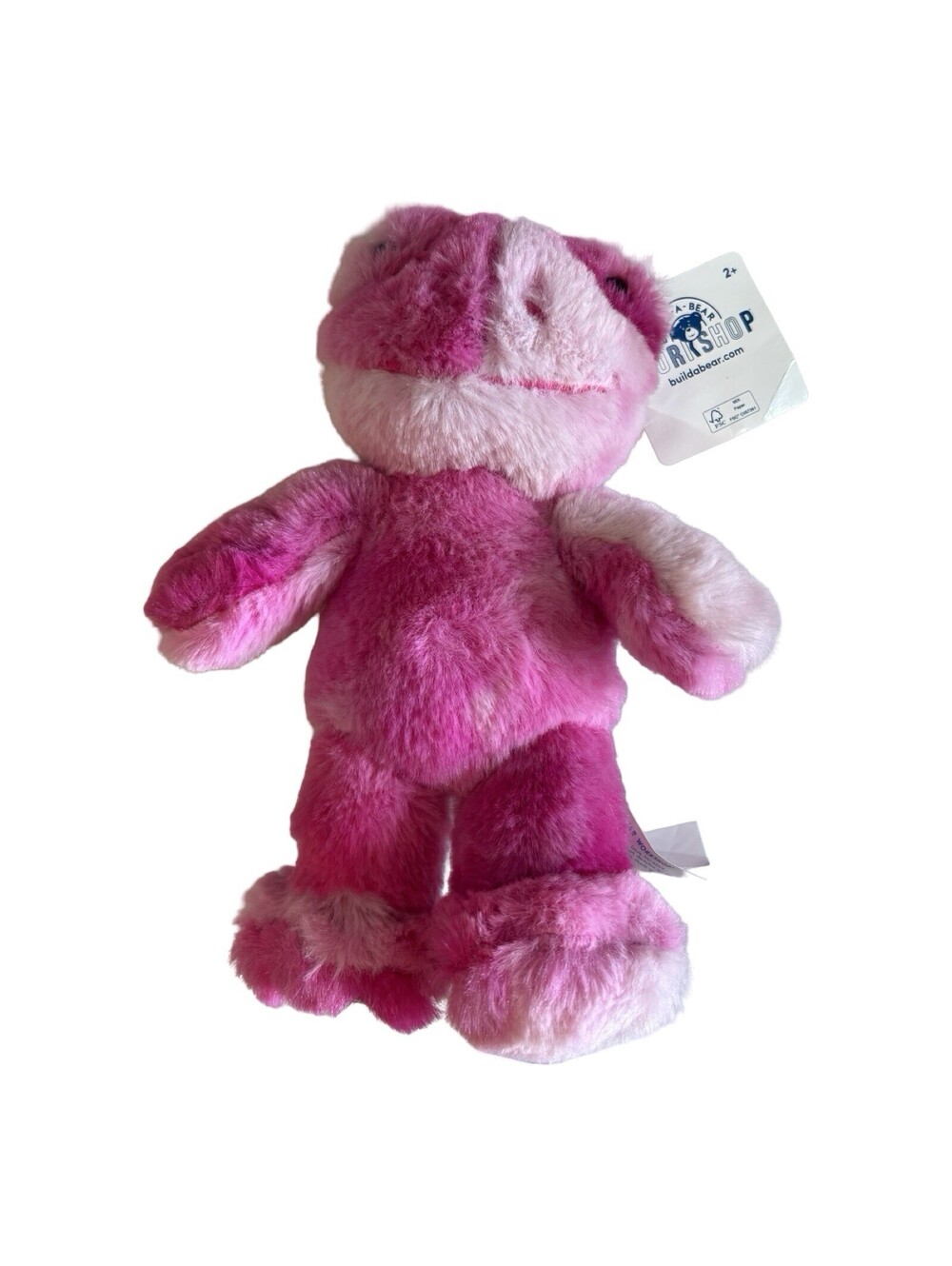 NWT Build-A-Bear Buddies Mini TOADally Pink Tie-Dye Frog Plush